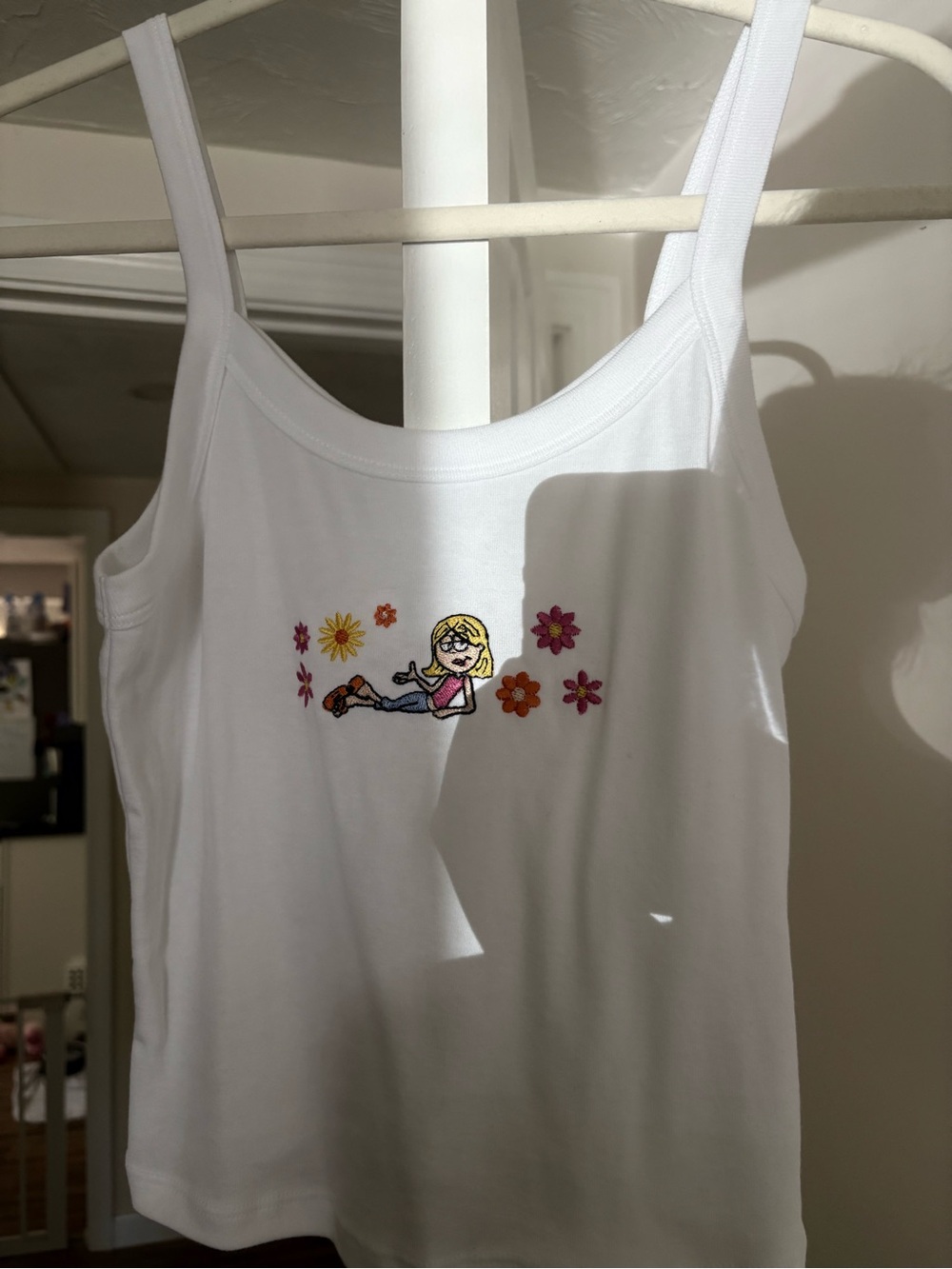 Hilary Duff Lizzie McGuire Embroidered Tank